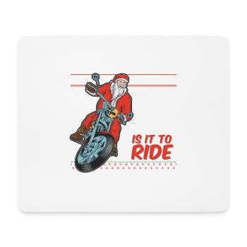 Motorrad Santa für Motorradfans Geschenkidee 🎅🏼 - Mousepad (Querformat) - Weiß - Vorne