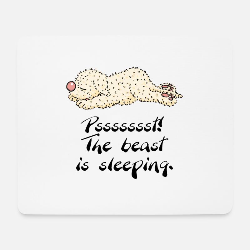 sleeppino1 3 - Mousepad (Querformat) - Weiß