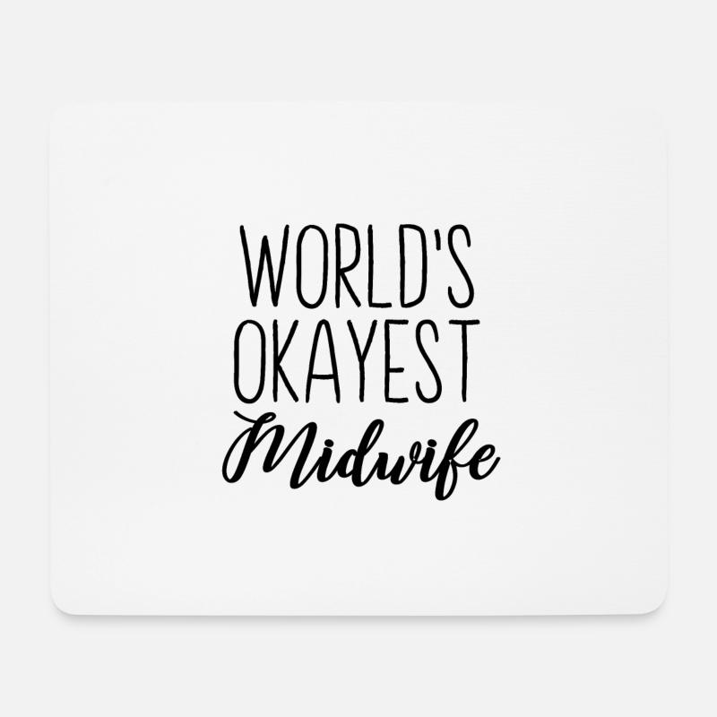 Hebamme | Beruf Hebammen Geburtshelferin Geschenk - Mousepad (Querformat) - Weiß