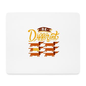 Be Different - Dachshund - Mouse Pad (horizontal) - white - Front
