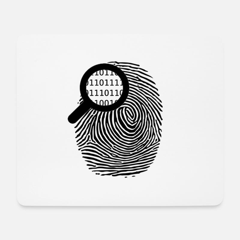 Fingerprint - Mouse Pad (horizontal) - white