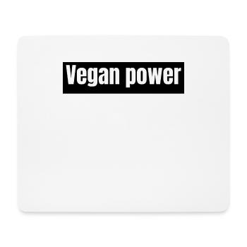 vegan - Vegan power - Tapis de souris (format paysage) - blanc - Devant