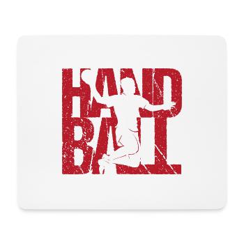 Handball - Tapis de souris (format paysage) - blanc - Devant
