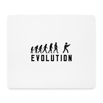 Evolution du tireur d'élite - Tapis de souris (format paysage) - blanc - Devant