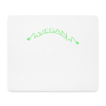vegan - vegan - Mouse Pad (horizontal) - white - Front