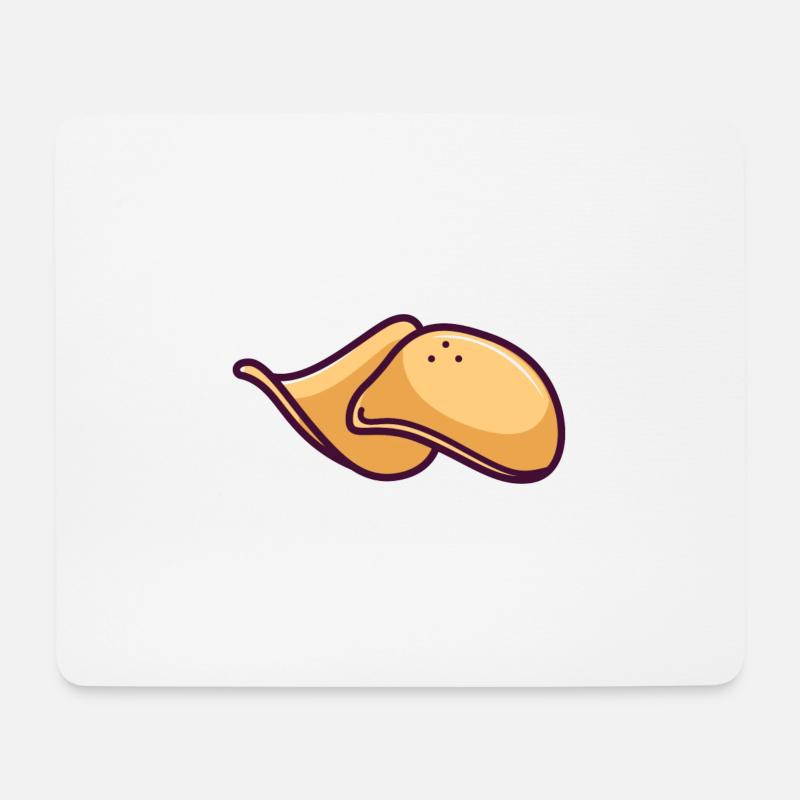 chips - Mousepad (Querformat) - Weiß