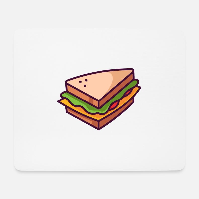 sandwich - Mousepad (Querformat) - Weiß