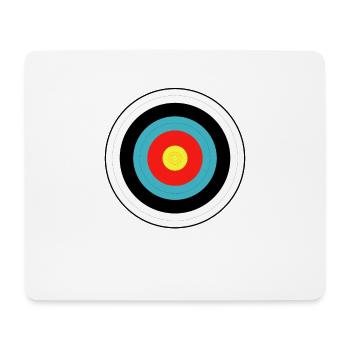 Cible isolée - Tapis de souris (format paysage) - blanc - Devant