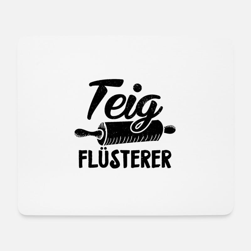 Bäcker Sprüche | Ausbildung Beruf Backen Geschenke - Mousepad (Querformat) - Weiß