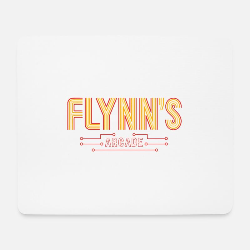 Flynns Spielhalle - Mousepad (Querformat) - Weiß