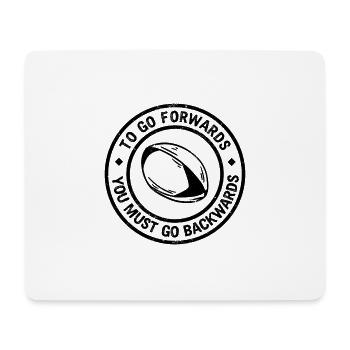 Rugby disant - Tapis de souris (format paysage) - blanc - Devant