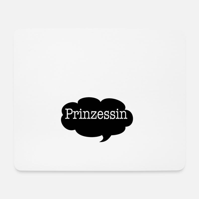 Nenn mich doch einfach Prinzessin - Mousepad (Querformat) - Weiß