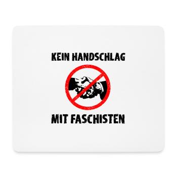 Anti Nazi Spruch - Mousepad (Querformat) - Weiß - Vorne