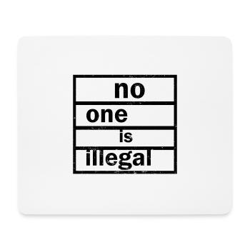 Anti Nazi Spruch - Mousepad (Querformat) - Weiß - Vorne