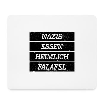 Anti Nazi Spruch - Mousepad (Querformat) - Weiß - Vorne