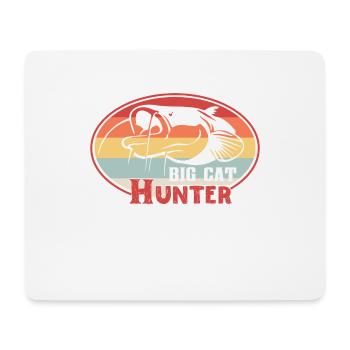 Silure de chasseur de gros chat de poisson-chat - Tapis de souris (format paysage) - blanc - Devant