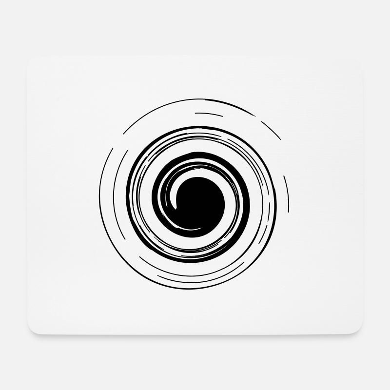 SPIRAL - Mousepad (Querformat) - Weiß
