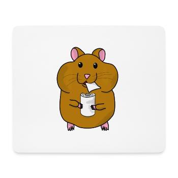 Hamsters en papier toilette Hamster en papier toilette achat - Tapis de souris (format paysage) - blanc - Devant