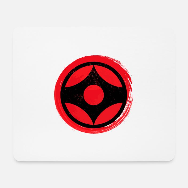 Karate Kyokushin Logo - Mousepad (Querformat) - Weiß