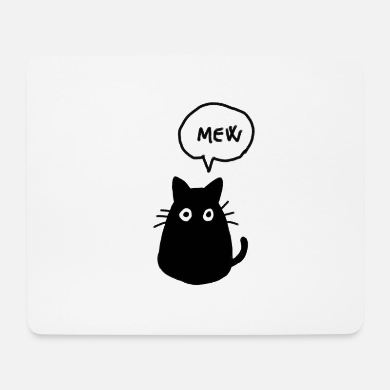 Cat - Mouse Pad (horizontal) - white