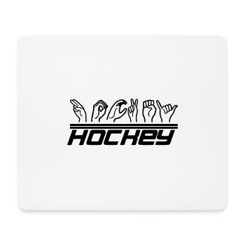 HOCKEY - Tapis de souris (format paysage) - blanc - Devant