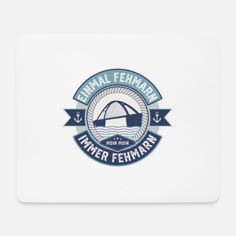 Fehmarn - Einmal Fehmarn Immer Fehmarn - Mousepad (Querformat) - Weiß