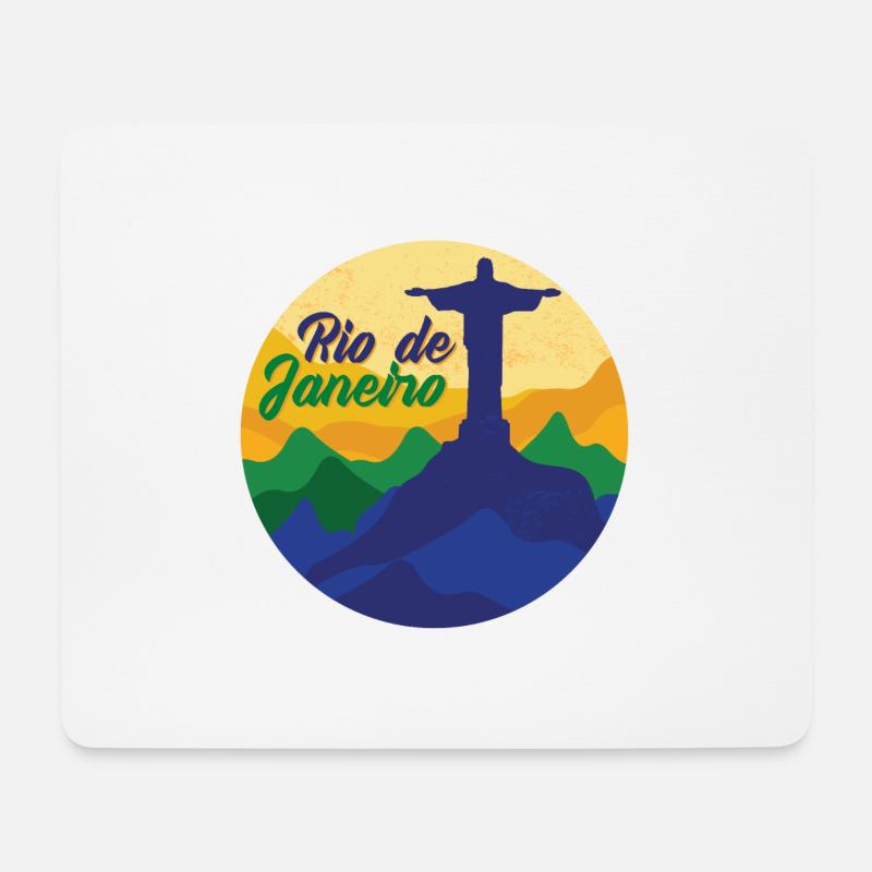 Rio de Janeiro - Mousepad (Querformat) - Weiß