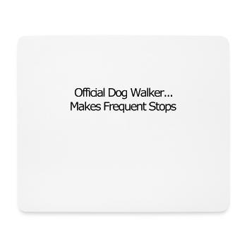 Offizieller Hundewanderer - Mousepad (Querformat) - Weiß - Vorne
