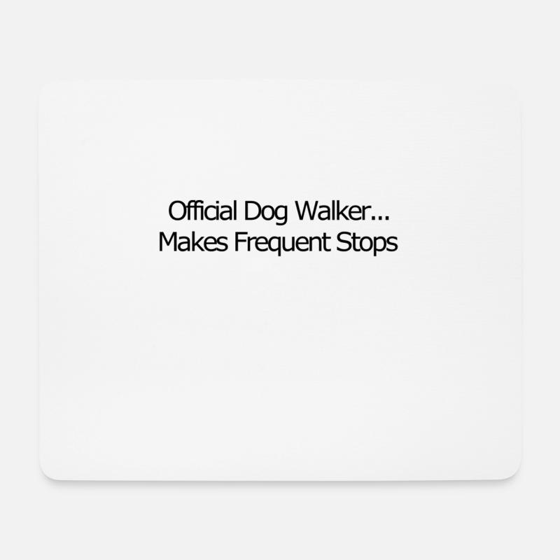 Offizieller Hundewanderer - Mousepad (Querformat) - Weiß