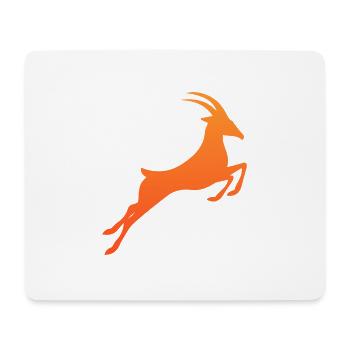 Symbol Südafrika Springbock Tribal Tattoo Geschenk - Mousepad (Querformat) - Weiß - Vorne