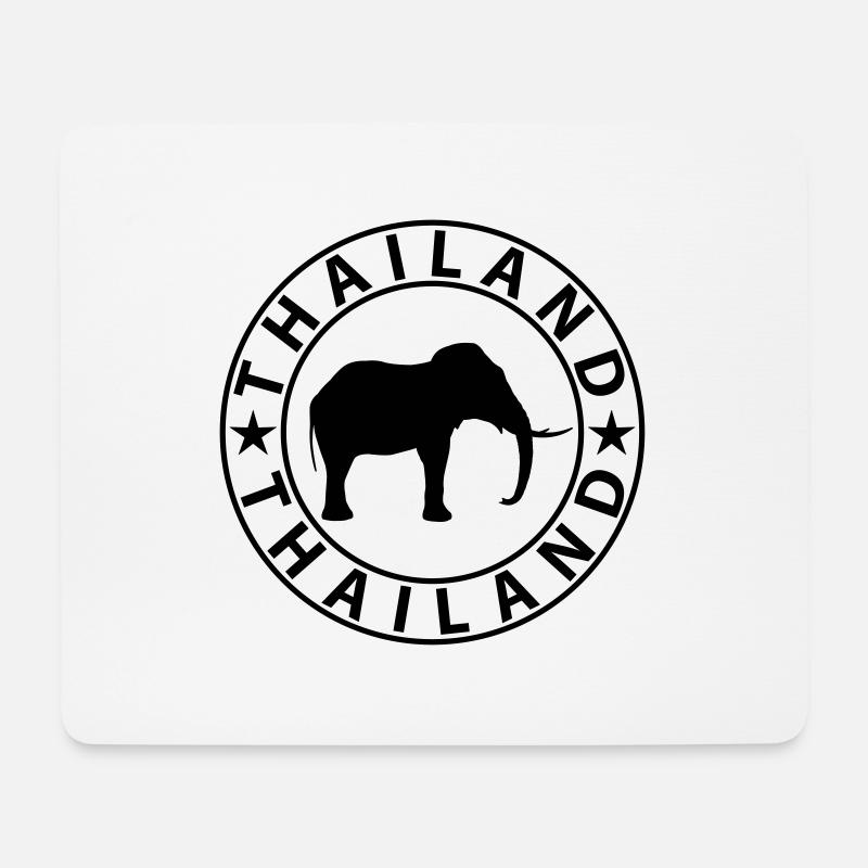 Thailand - Mousepad (Querformat) - Weiß