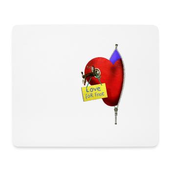 Love for free - Mouse Pad (horizontal) - white - Front