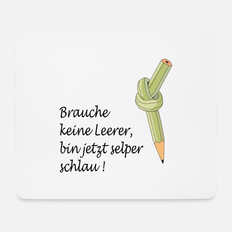 Schule - Mousepad (Querformat) - Weiß