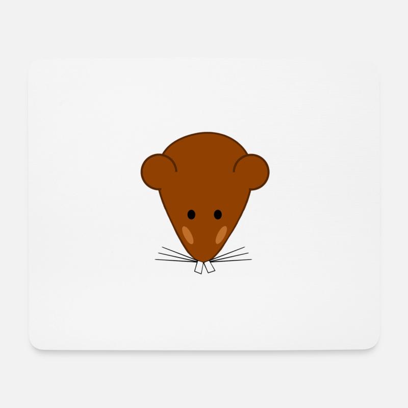 Mausezahn - Mousepad (Querformat) - Weiß