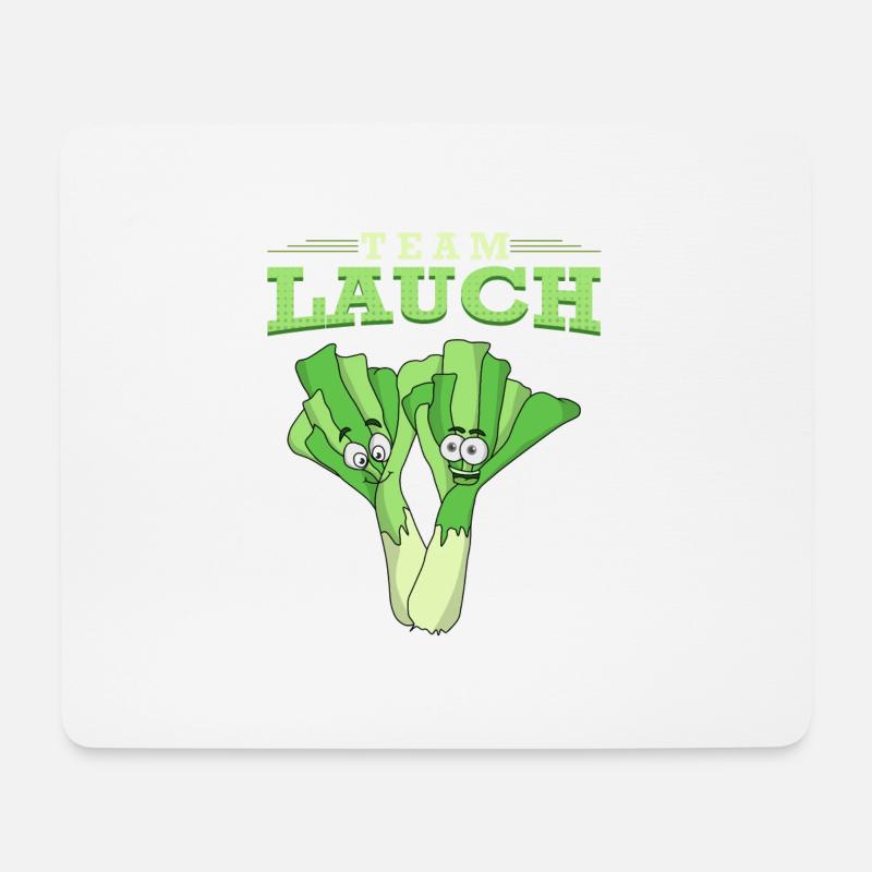 Team Lauch Veggie Vegan vegetarischer Humor - Mousepad (Querformat) - Weiß