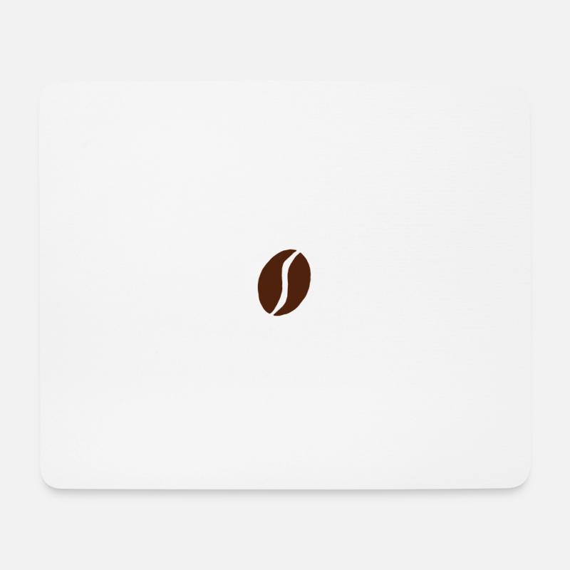 Kaffee Herzschlag Kaffeebohne Coffee Cafe - Mousepad (Querformat) - Weiß