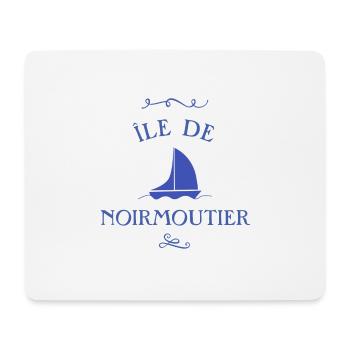 ile de noirmoutier bateau - Tapis de souris (format paysage) - blanc - Devant