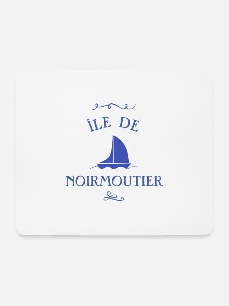 ile de noirmoutier bateau - Tapis de souris (format paysage) - blanc