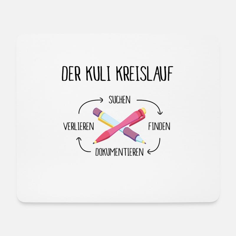 Altenpflege Der Kuli Kreislauf - Mousepad (Querformat) - Weiß