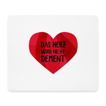 Altenpflege Das Herz Wird Nicht Dement - Mousepad (Querformat) - Weiß - Vorne