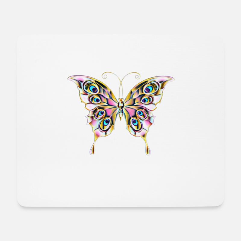 Schmetterling - Mousepad (Querformat) - Weiß