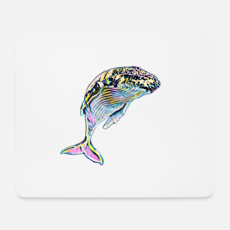Wal - Mousepad (Querformat) - Weiß