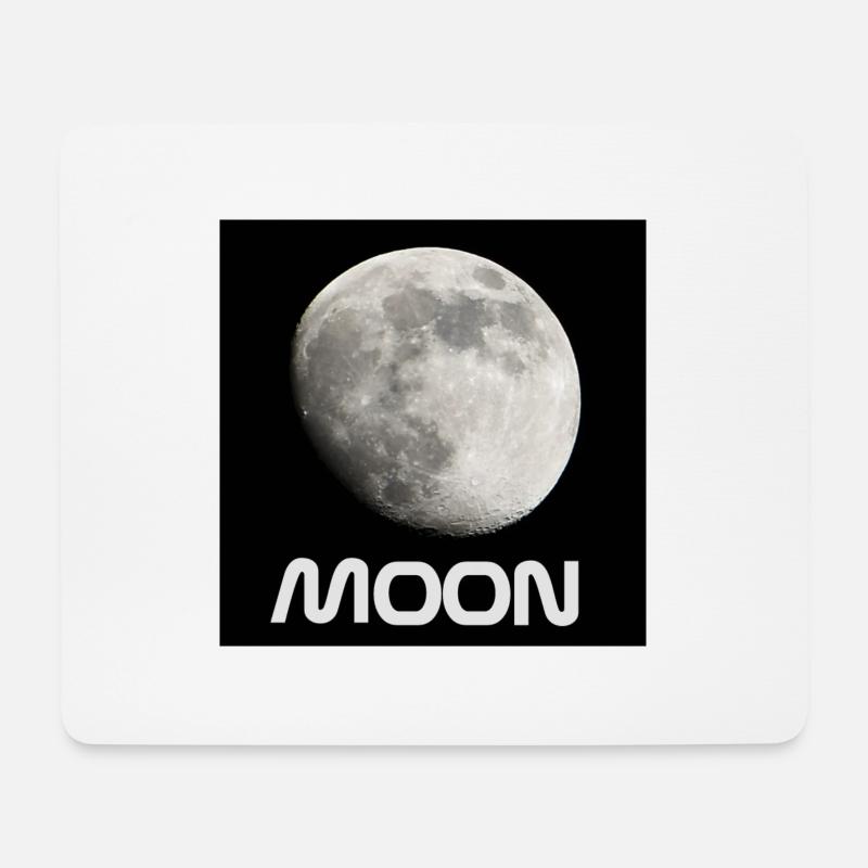 Mond Moon - Mousepad (Querformat) - Weiß