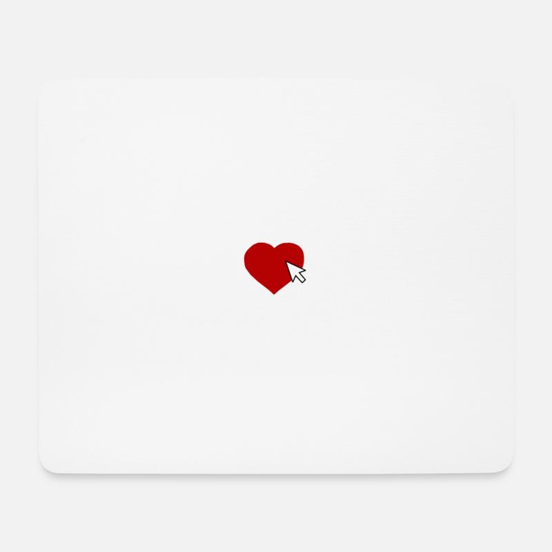 Liebe zum Internet - Mousepad (Querformat) - Weiß