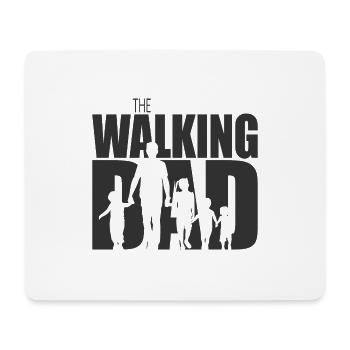 the walking dad 4 kids - Tapis de souris (format paysage) - blanc - Devant