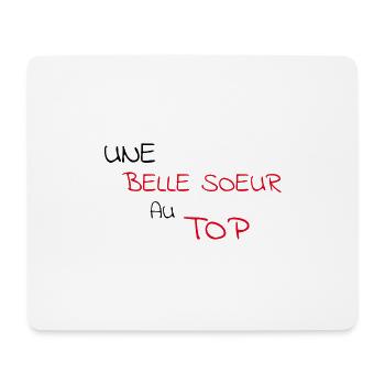 une belle soeur au top famille cadeau - Tapis de souris (format paysage) - blanc - Devant