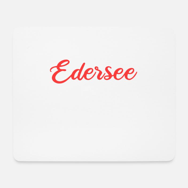 Edersee - Mousepad (Querformat) - Weiß
