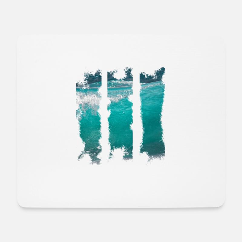 Waves - Mouse Pad (horizontal) - white
