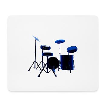 drums music - Mouse Pad (horizontal) - white - Front