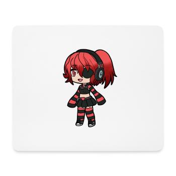Red Emo Pirate Kid - Mousepad (Querformat) - Weiß - Vorne